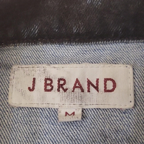 J Brand Denim Coated Sleeve Bowie Jacket M - Picture 4 of 4